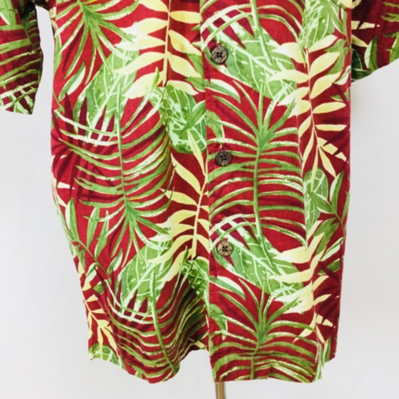 Bungalow Joe Tropical Print Button T-Shirt Size XL - Picture 7 of 7